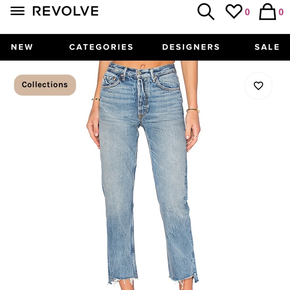 GRLFRND Helena  high rise straight leg